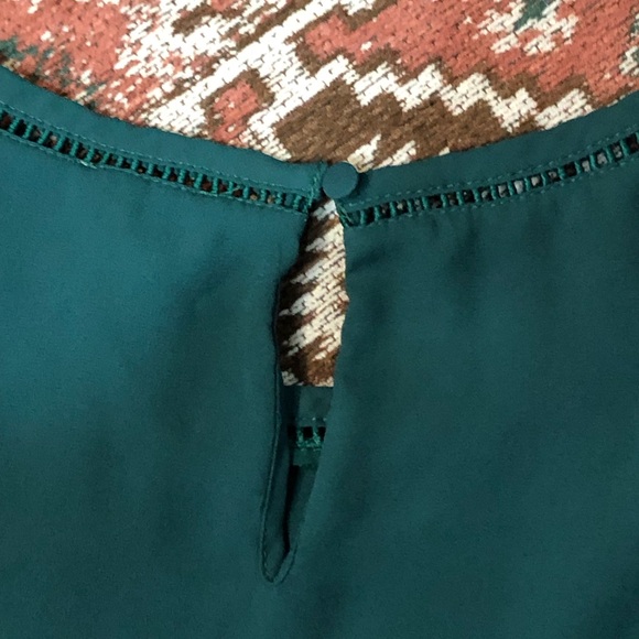 J Crew Women's Dark Green Sleeveless Tank Top with Ladder Trim - Picture 5 of 10